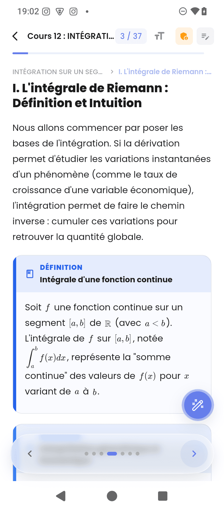 Cours de mathématiques dans MAXA